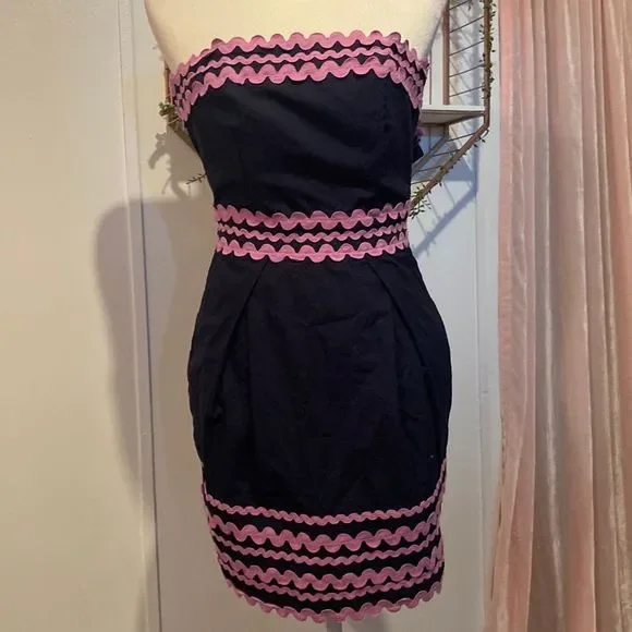 knee length dresses for ladies Whisper Strapless Slit Mini Dress
